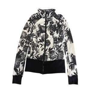 LULULEMON "DEFINE" JACKET FLORAL, 4, CLASSIC DESIGN FULL ZIP